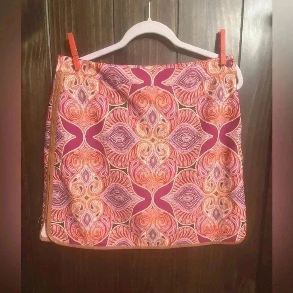 EP Pro Pink Paisley Golf Skort. Size:8
